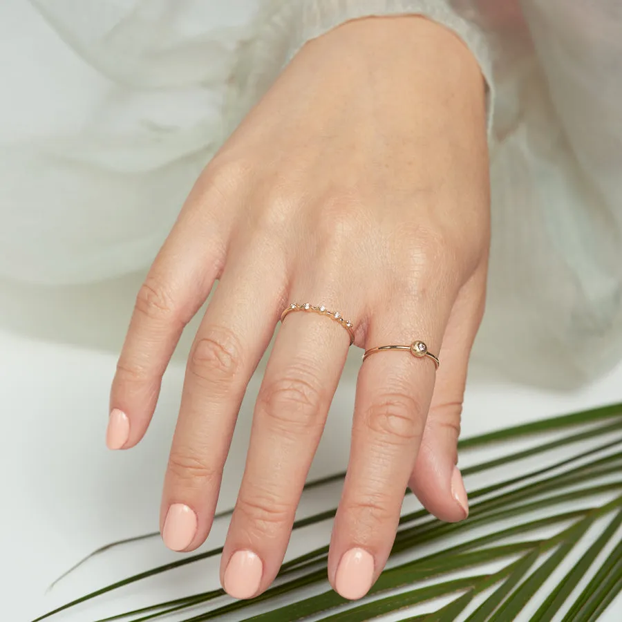 Spaced Diamond Ring sold by POPPY FINCH product image thumbnail 2