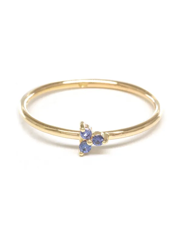 Gem Trio Ring sold by POPPY FINCH