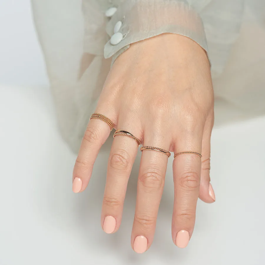 Contrast Bead Duo Ring sold by POPPY FINCH product image thumbnail 2