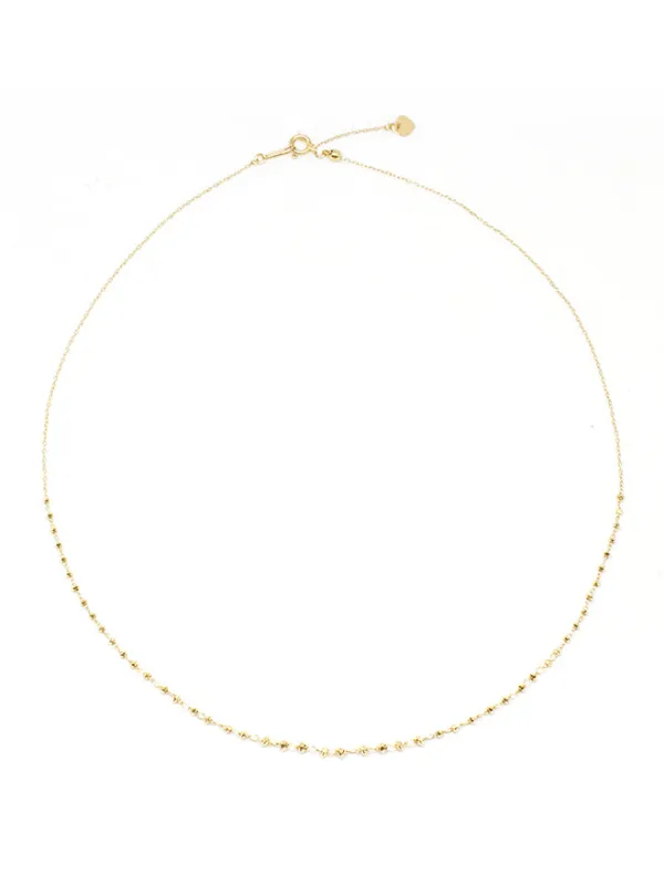 18K Shimmer Adjustable Necklace sold by POPPY FINCH