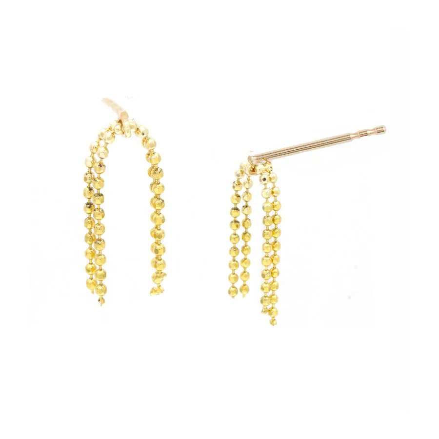 Petite Shimmer Beaded Earrings sold by POPPY FINCH product image thumbnail 3