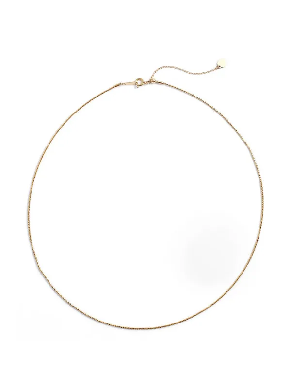 18K Flex Choker Necklace made by POPPY FINCH