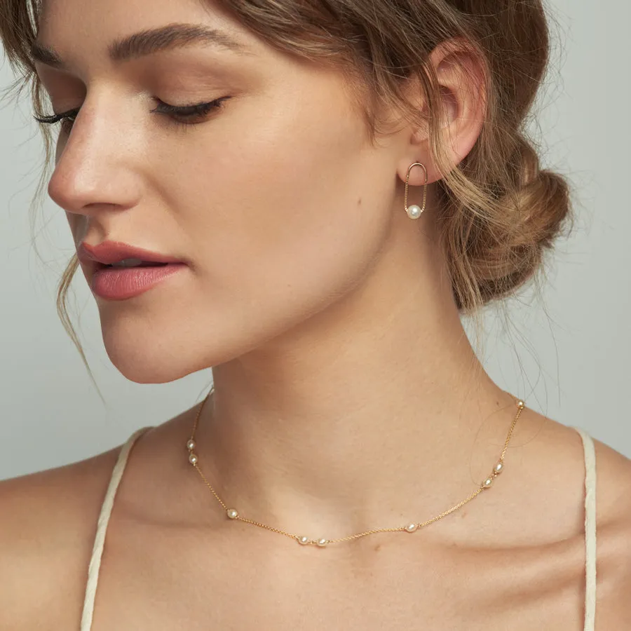 Spaced Keshi Pearl Necklace sold by POPPY FINCH product image thumbnail 2