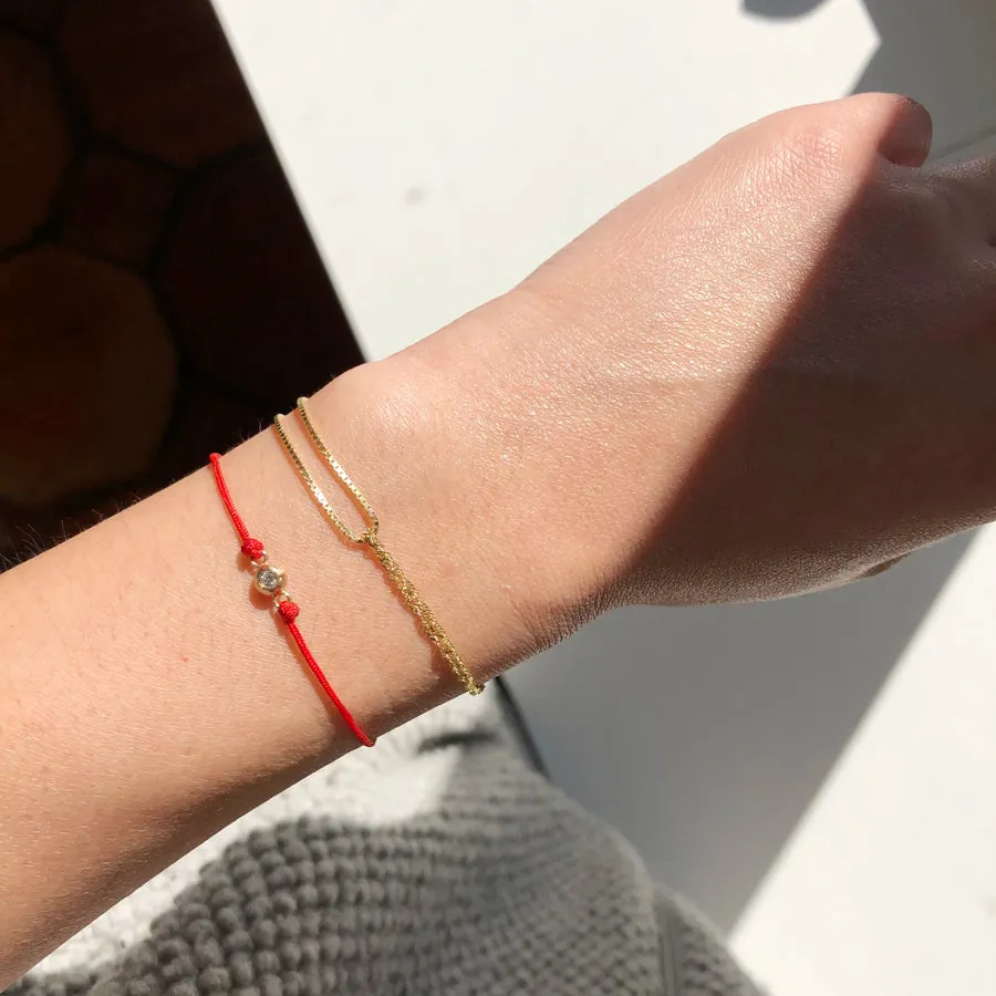 Double Box Shimmer Chain Bracelet sold by POPPY FINCH product image thumbnail 3