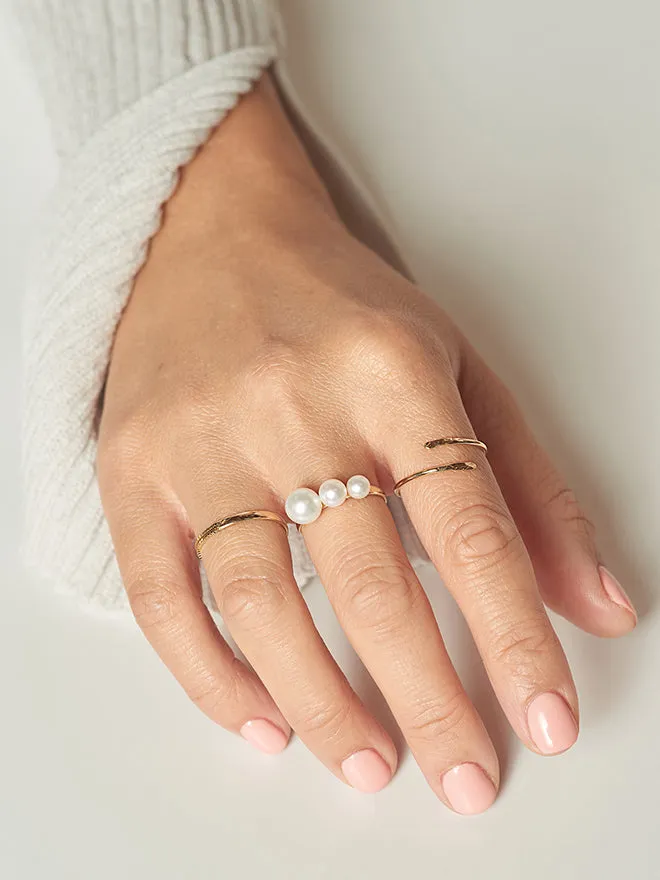 Hammered Spiral Ring sold by POPPY FINCH product image thumbnail 2