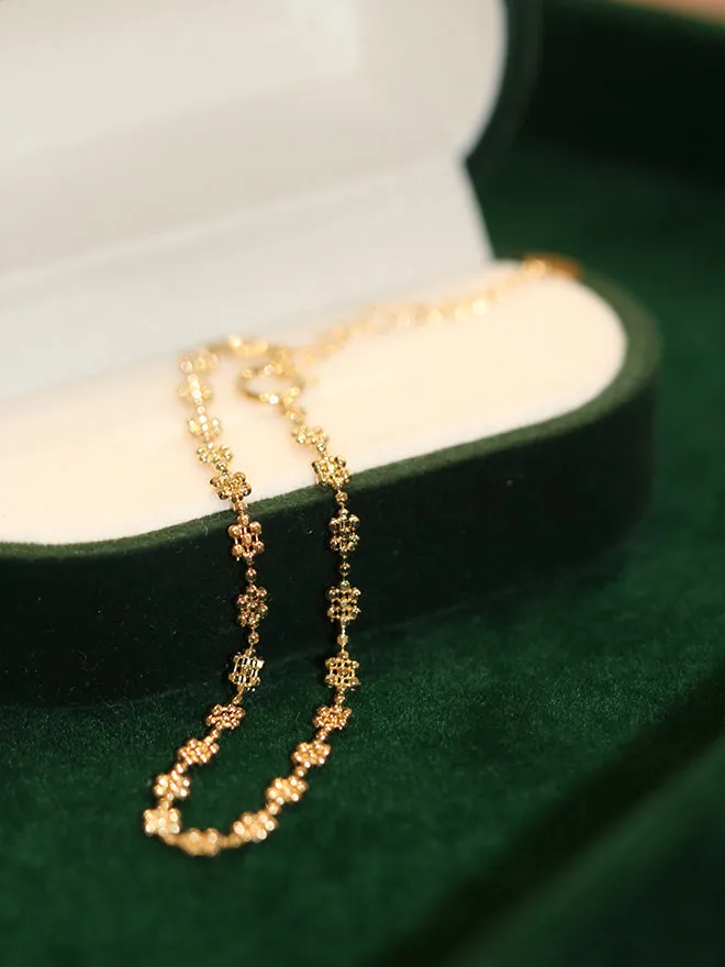 18K Beaded Flower Bracelet sold by POPPY FINCH product image thumbnail 5