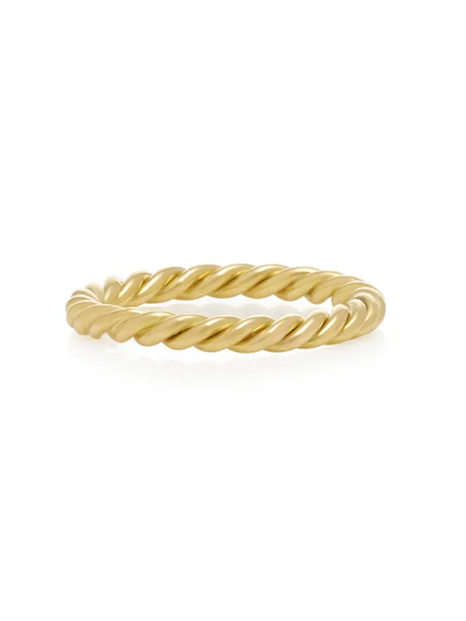 2mm Twisted Ring sold by POPPY FINCH