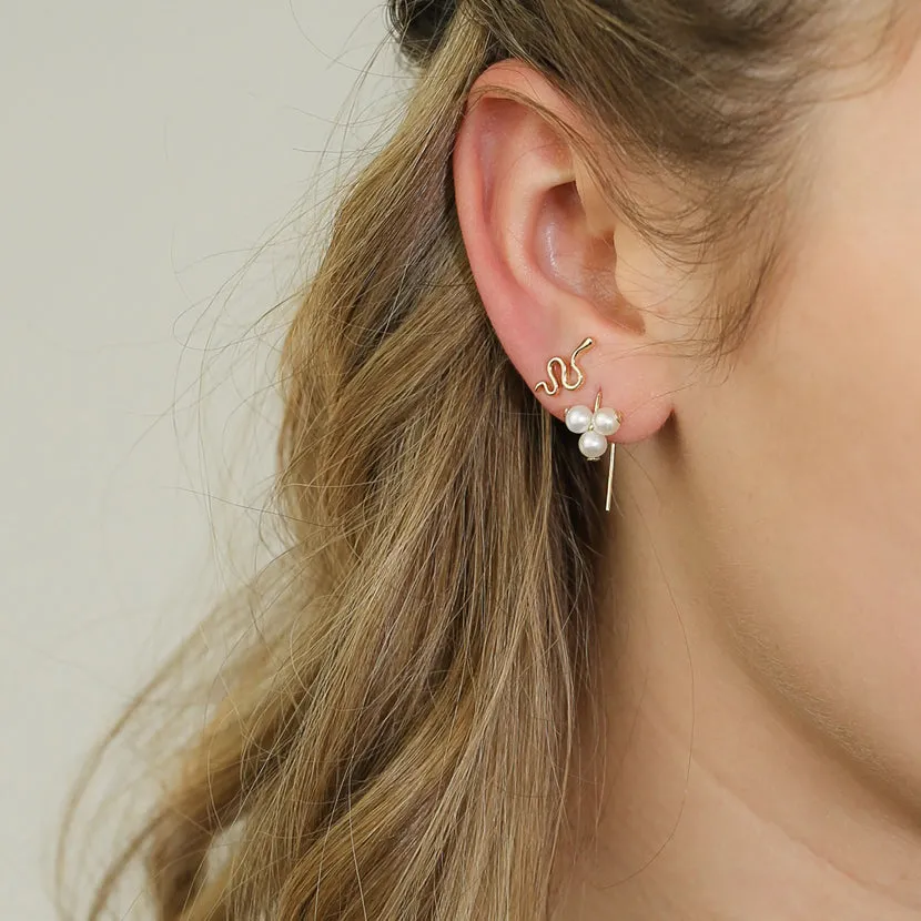 Petite Serpent Studs sold by POPPY FINCH product image thumbnail 2