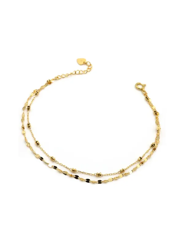 18K Shimmer Beaded Duo Bracelet sold by POPPY FINCH