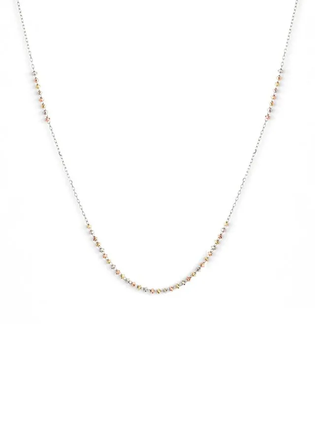 18K Short Shimmer Adjustable Necklace sold by POPPY FINCH product image thumbnail 4