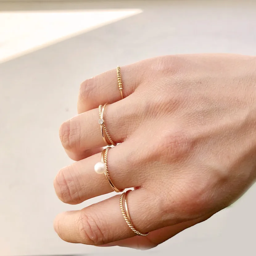 Intertwine Gold Ring sold by POPPY FINCH product image thumbnail 3