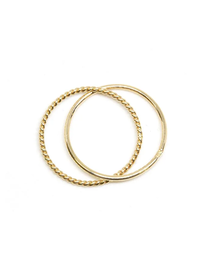 Intertwine Gold Ring sold by POPPY FINCH product image thumbnail 5