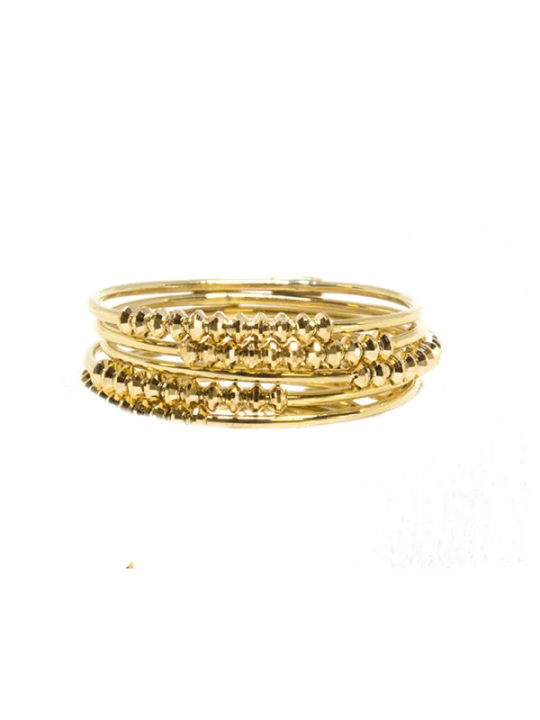18K Shimmer Skinny Ring sold by POPPY FINCH