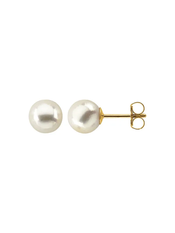 Akoya Pearl Studs White sold by POPPY FINCH