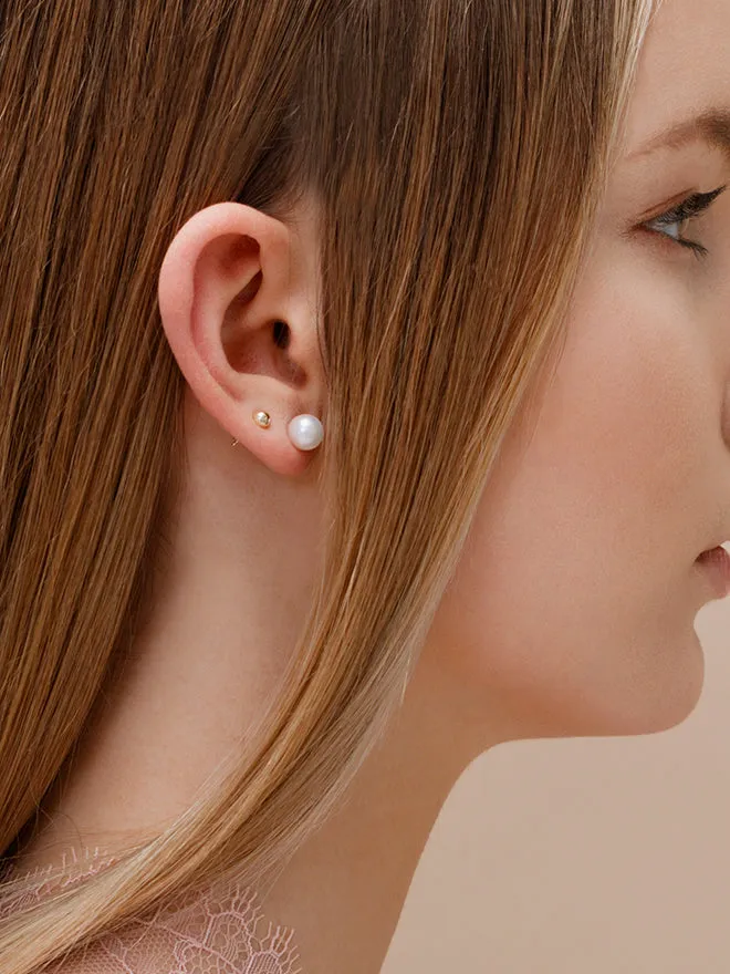 Akoya Pearl Studs White sold by POPPY FINCH product image thumbnail 2