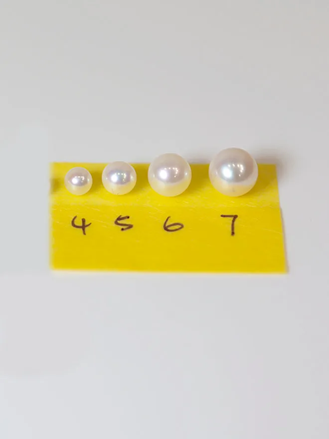 Akoya Pearl Studs White sold by POPPY FINCH product image thumbnail 3