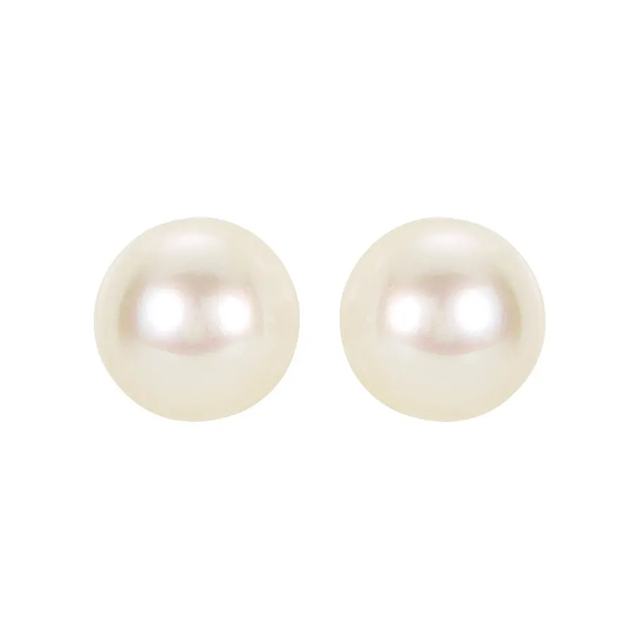 Akoya Pearl Studs White sold by POPPY FINCH product image thumbnail 4