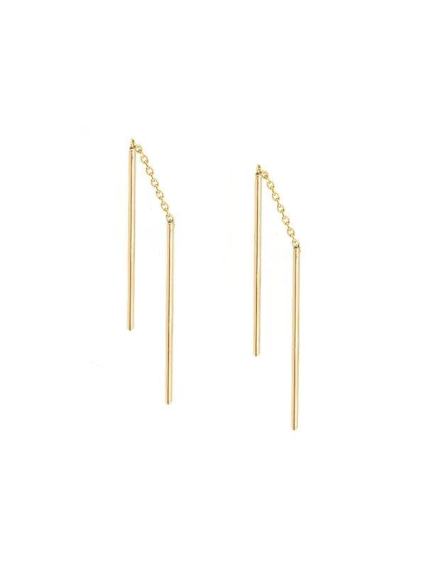 Double Threader Earrings sold by POPPY FINCH