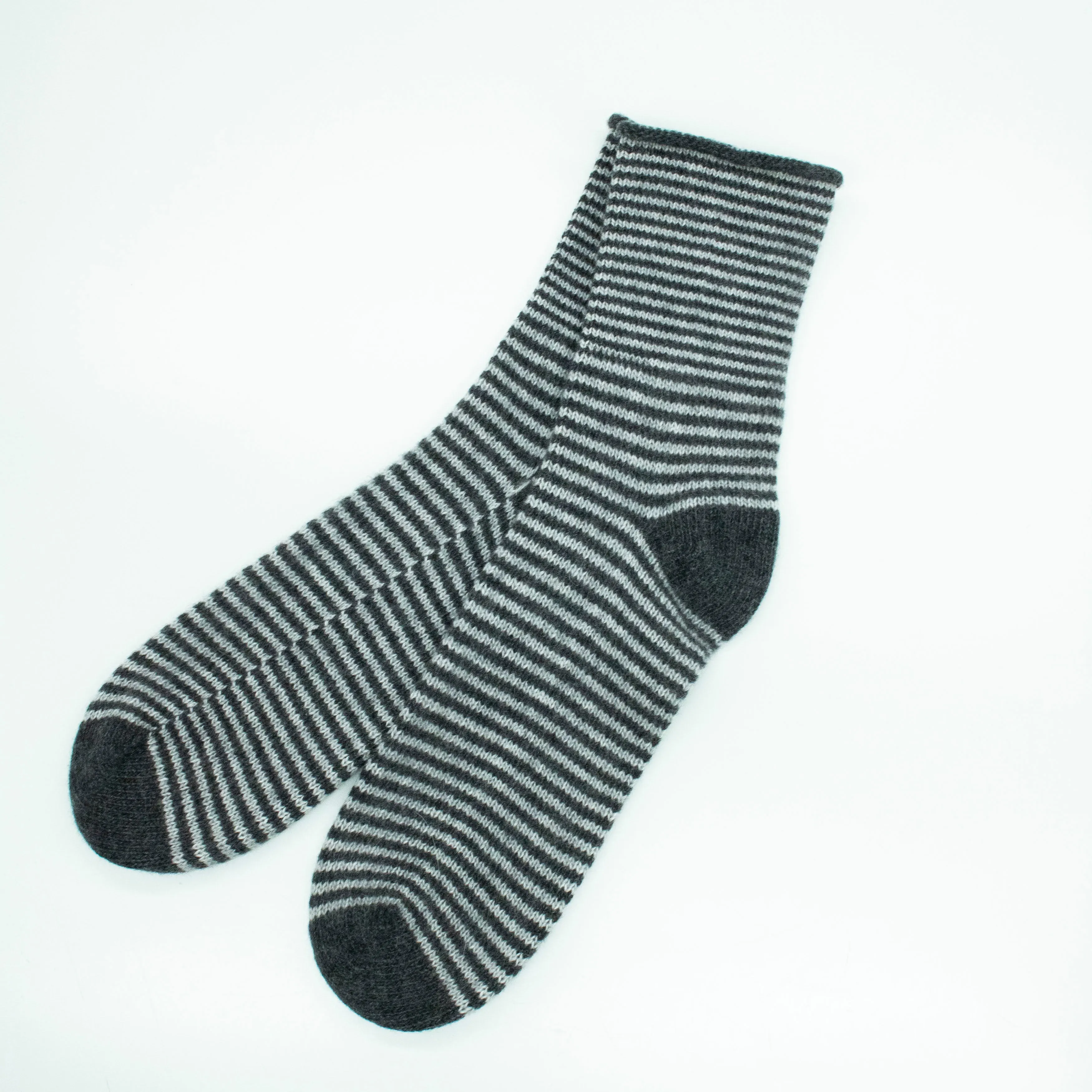 Cashmere striped socks sold by Portolano