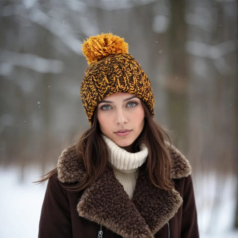 CHUNKY POM HAT sold by Portolano