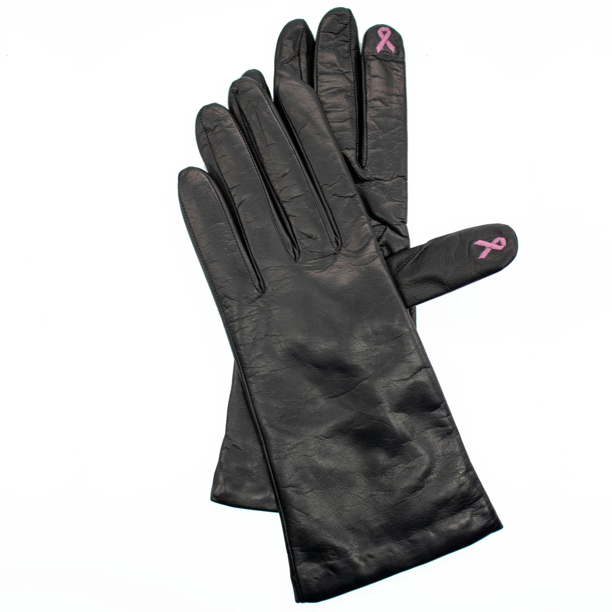 LEATHER TECH GLOVES WITH EMBROIDERY sold by Portolano