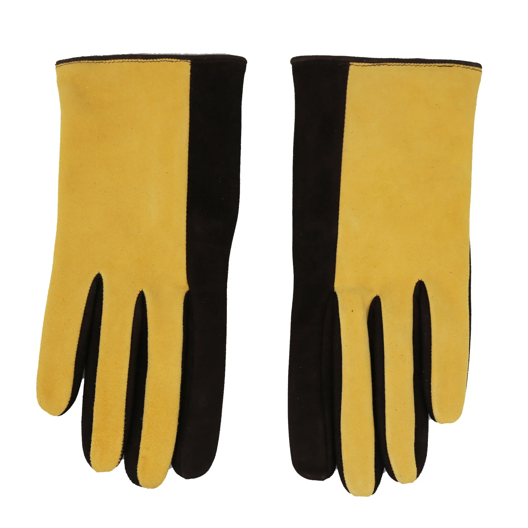 TWO TONE SUEDE GLOVE sold by Portolano product image thumbnail 4