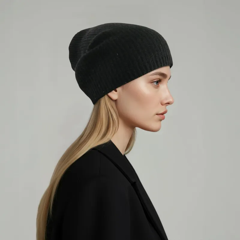 RIBBED SLOUCHY HAT made by Portolano
