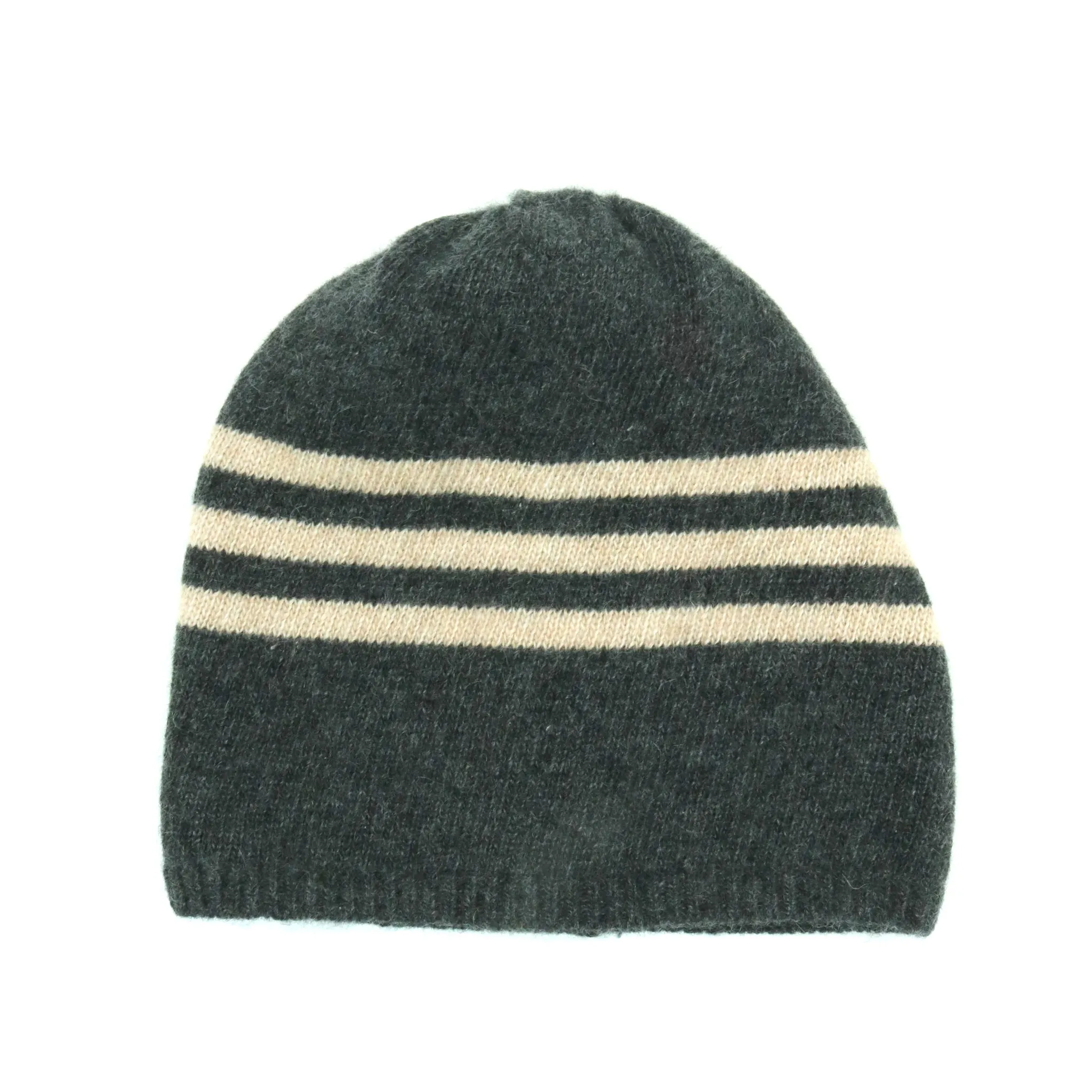 MEN'S CASHMERE STRIPED BEANIE sold by Portolano