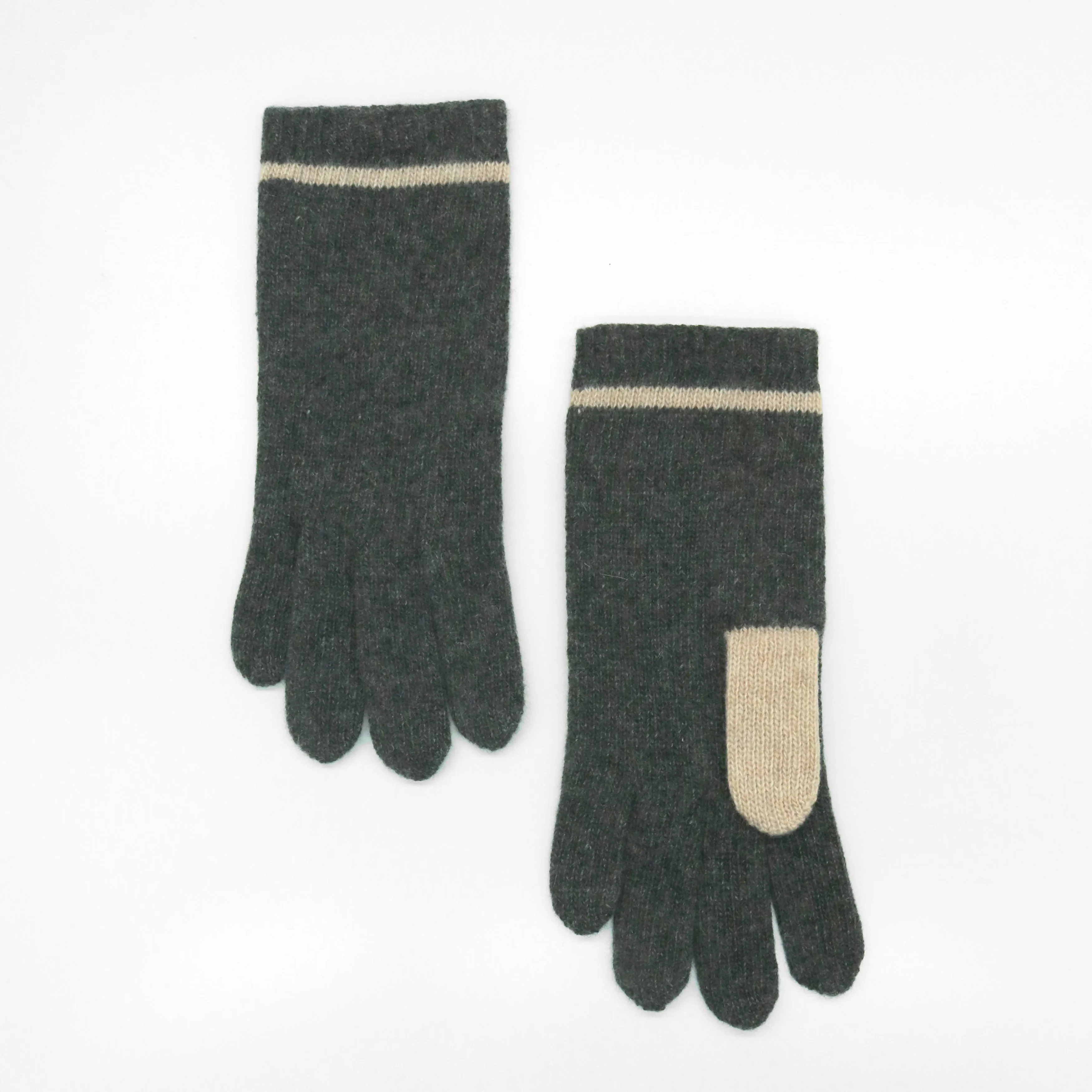 CASHMERE COLOR BLOCK GLOVES sold by Portolano
