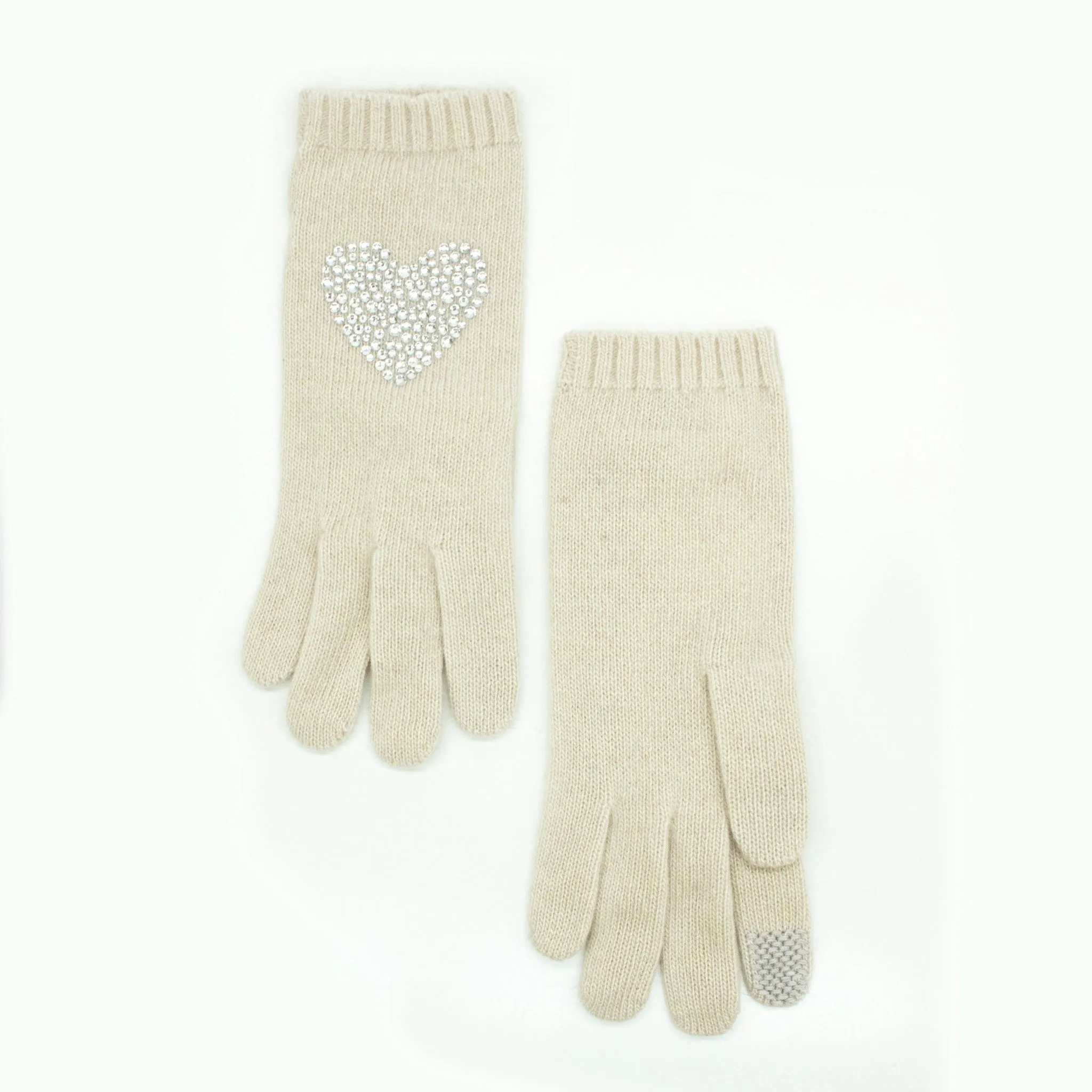CASHMERE GLOVES WITH CRYSTAL STONES sold by Portolano product image thumbnail 3