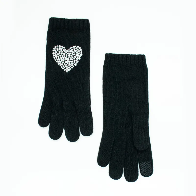 CASHMERE GLOVES WITH CRYSTAL STONES sold by Portolano