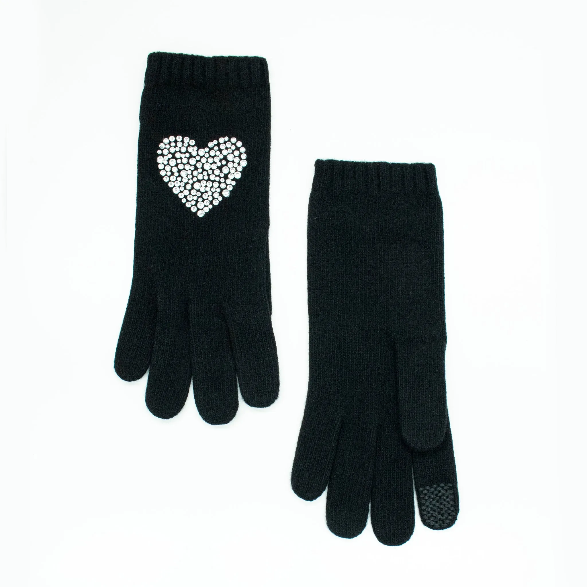 CASHMERE GLOVES WITH CRYSTAL STONES sold by Portolano
