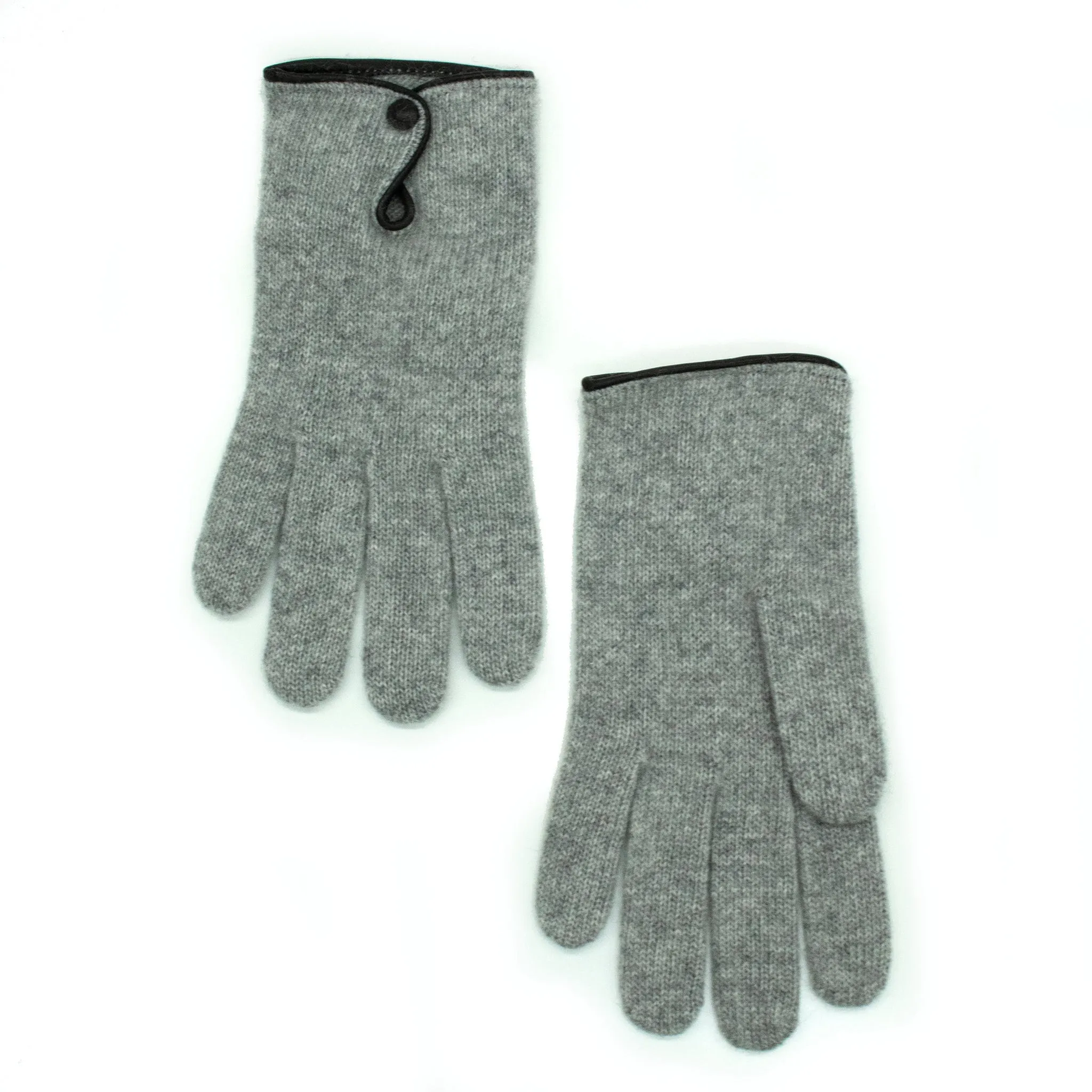 CASHMERE GLOVES WITH BUTTON sold by Portolano