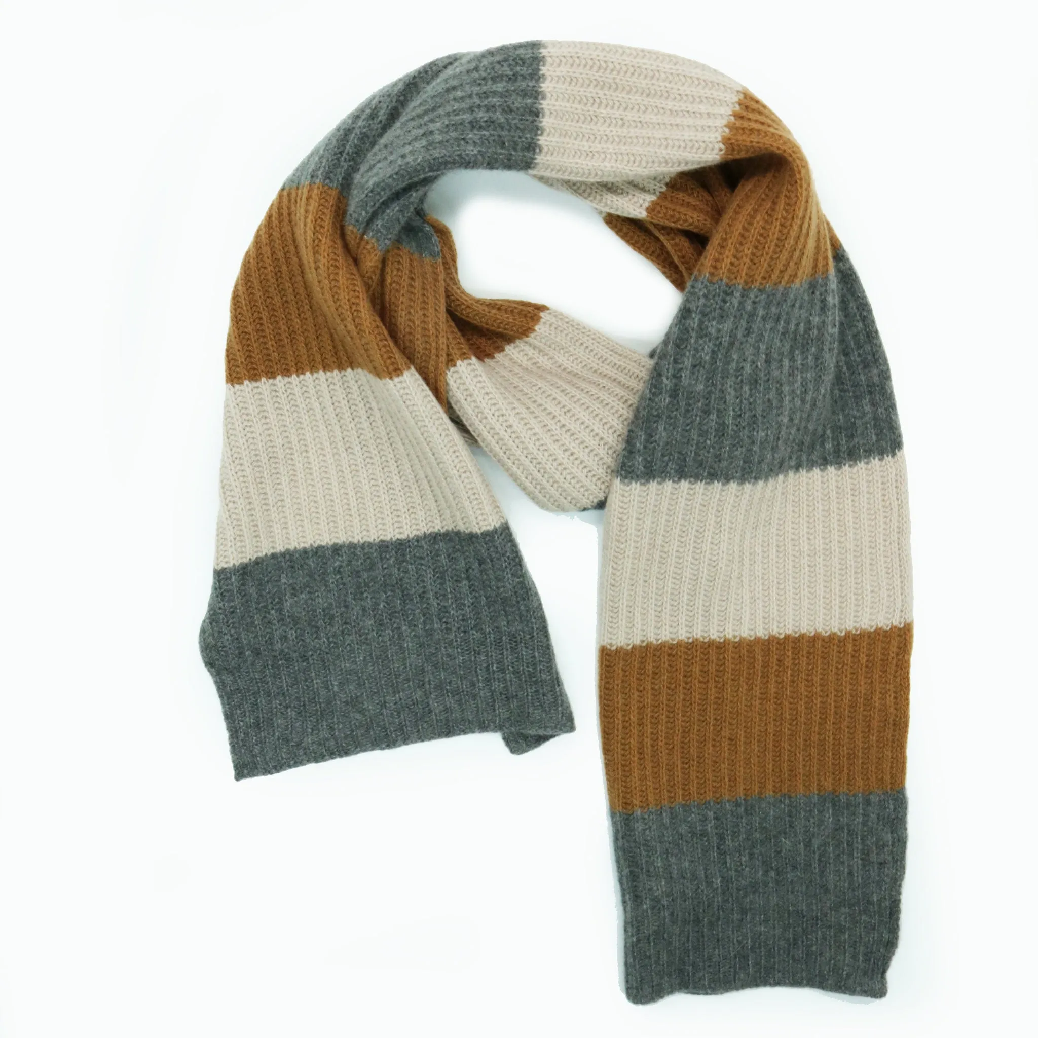 MEN'S CASHMERE STRIPED SCARF sold by Portolano