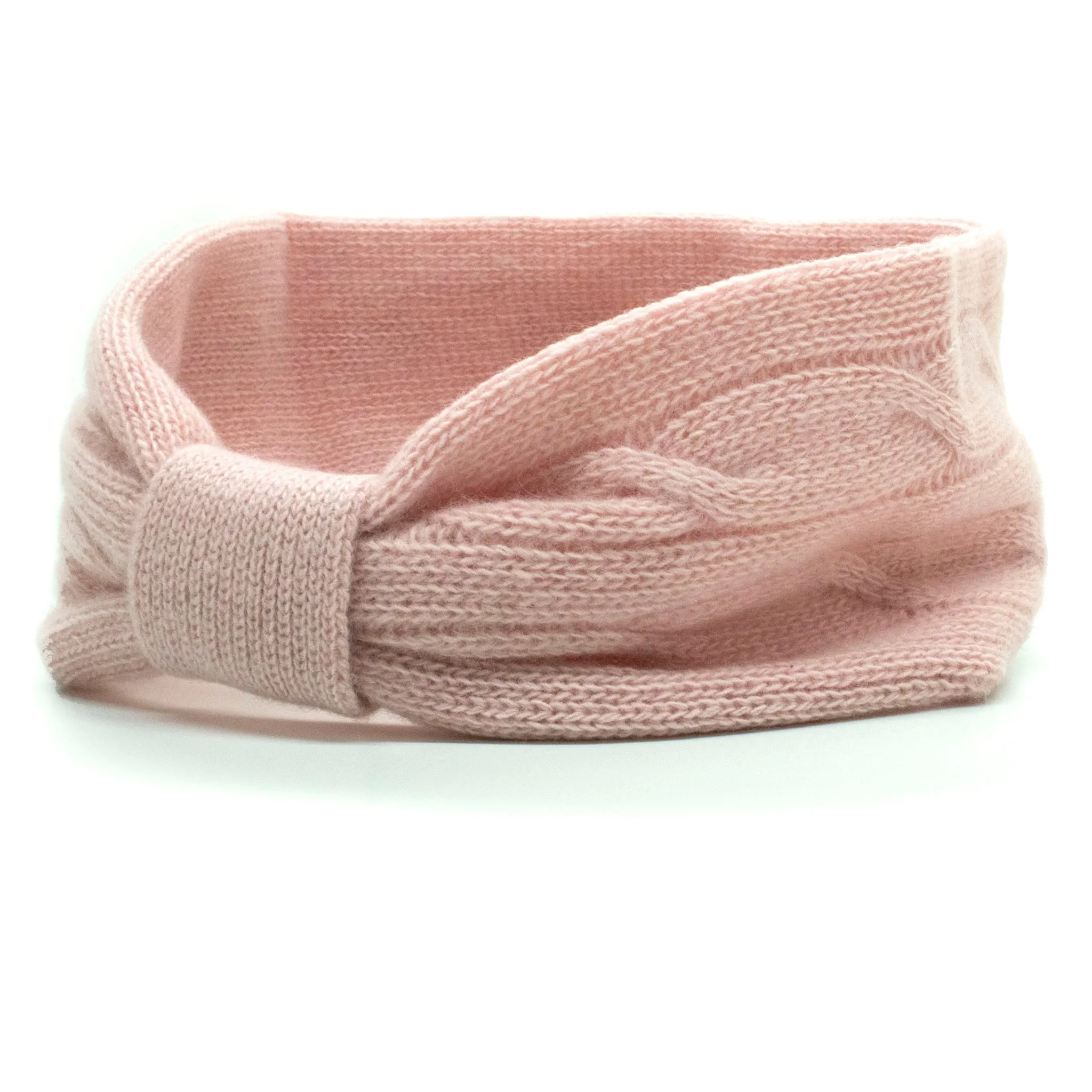 CASHMERE CABLE HEADBAND sold by Portolano product image thumbnail 3