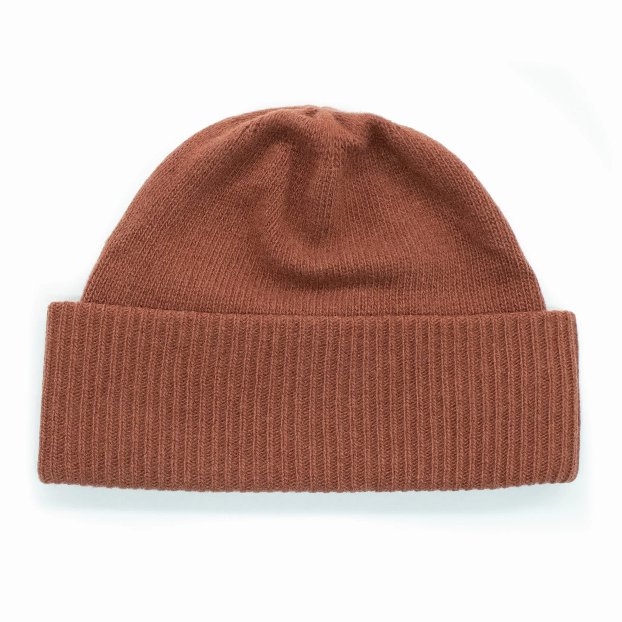 CASHMERE BEANIE HAT WITH RIBBED CUFF sold by Portolano product image thumbnail 5