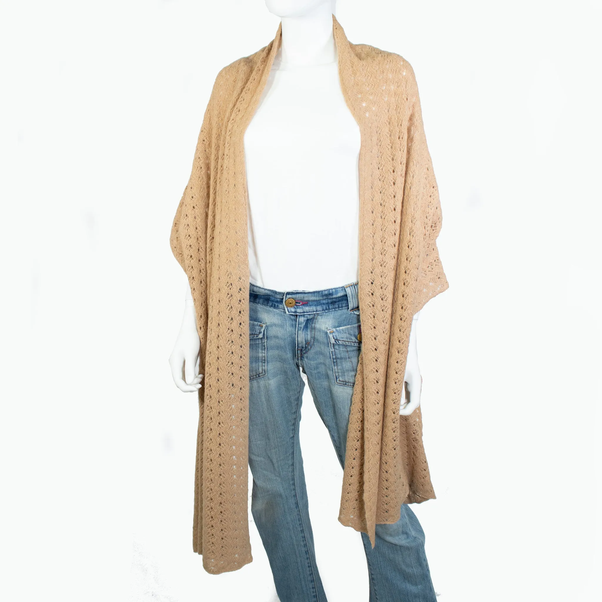 OPEN WORK CASHMERE WRAP sold by Portolano product image thumbnail 2
