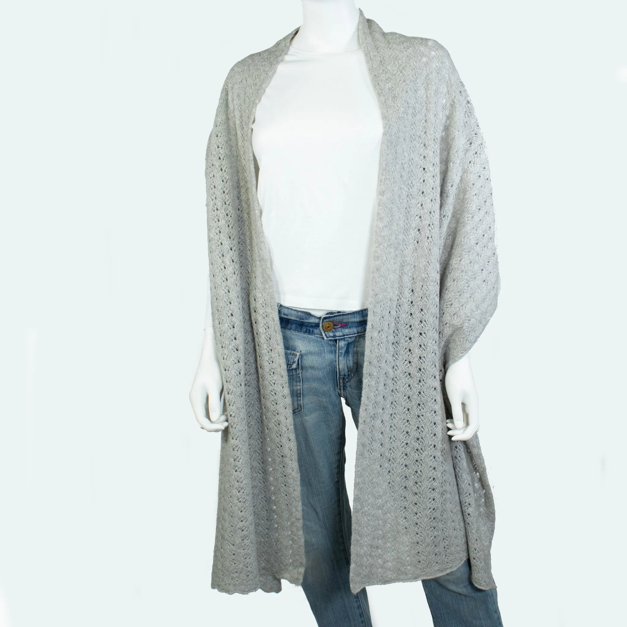 OPEN WORK CASHMERE WRAP sold by Portolano product image thumbnail 3