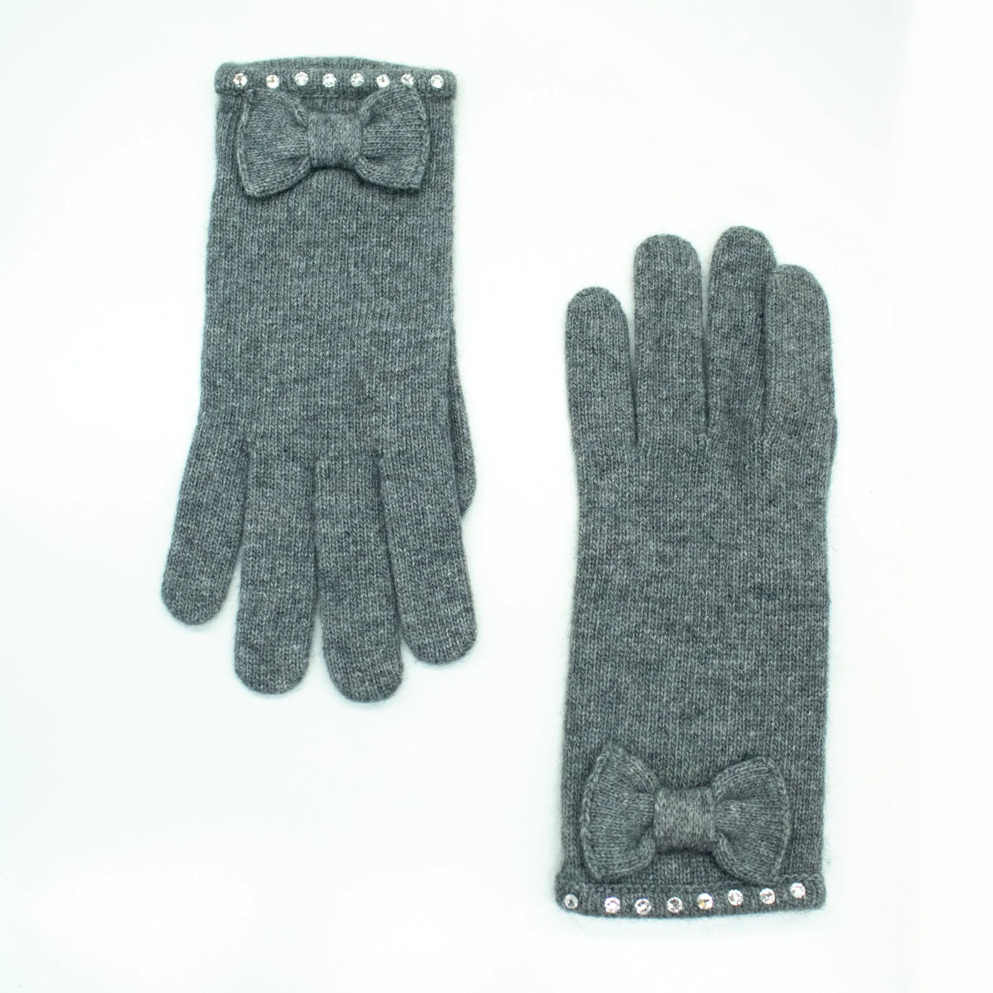 GLOVES WITH BOWS & STONES sold by Portolano