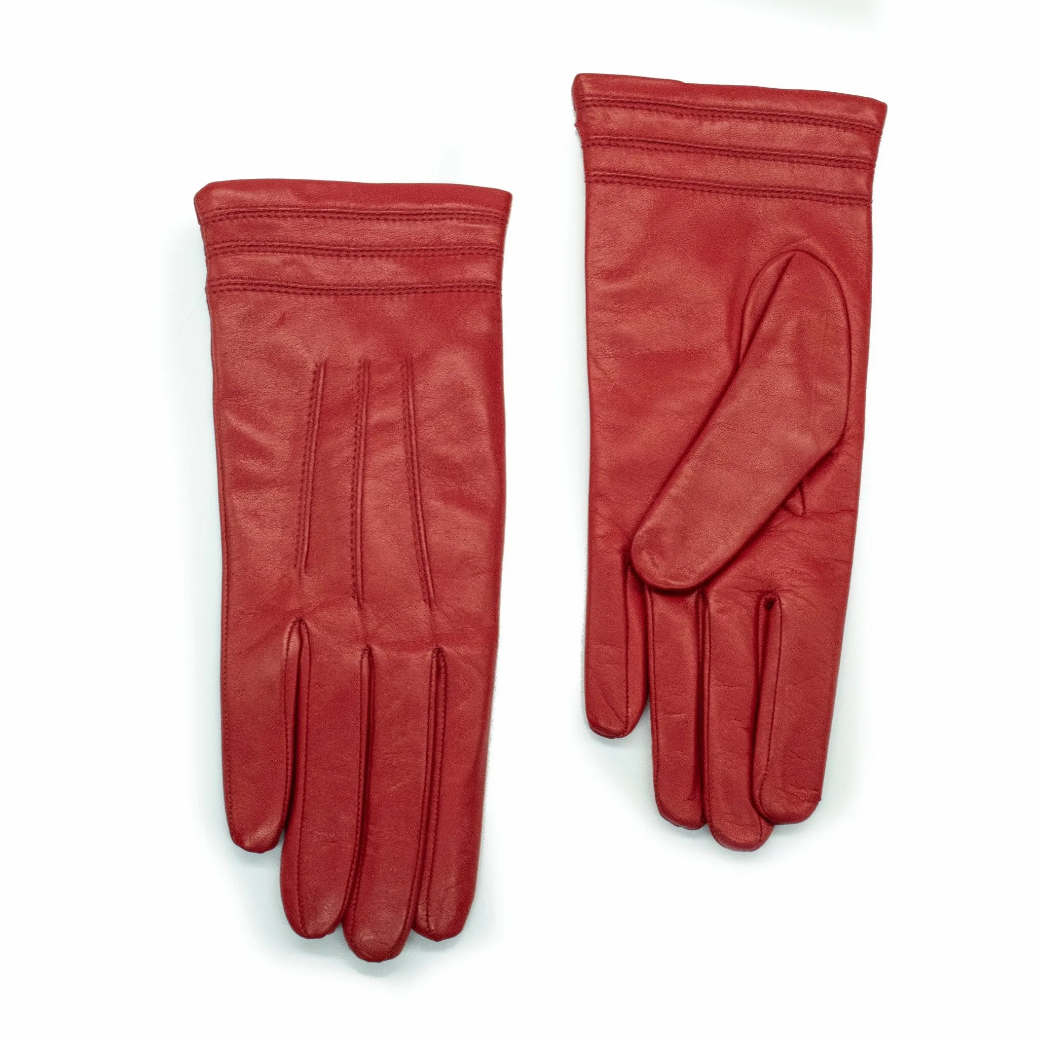 NAPPA LEATHER GLOVE WITH STITCH DETAIL AT CUFF sold by Portolano product image thumbnail 4