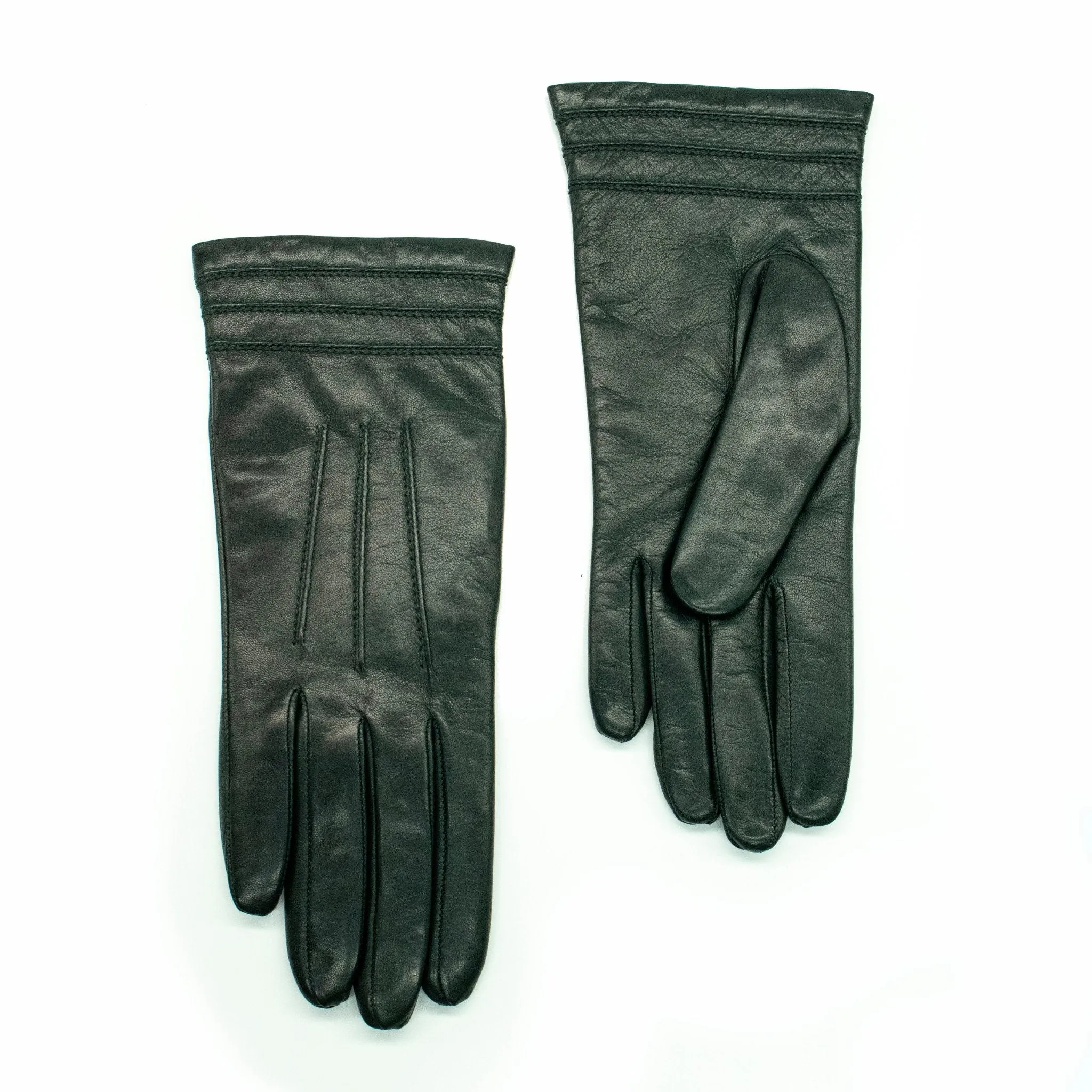 NAPPA LEATHER GLOVE WITH STITCH DETAIL AT CUFF sold by Portolano product image thumbnail 5