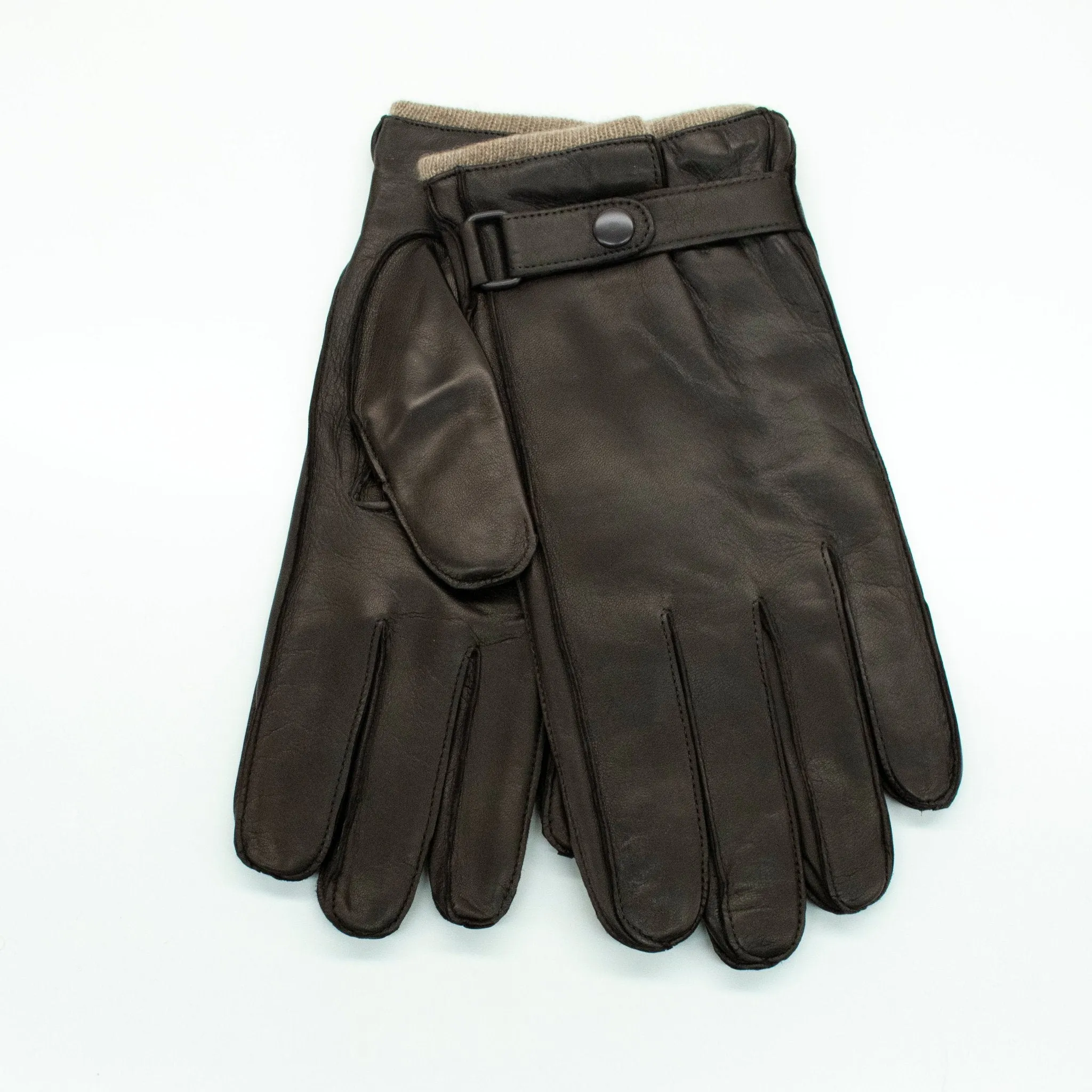 LEATHER GLOVES WITH BELT sold by Portolano