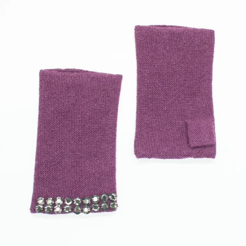 CASHMERE FINGERLESS WITH STONES made by Portolano