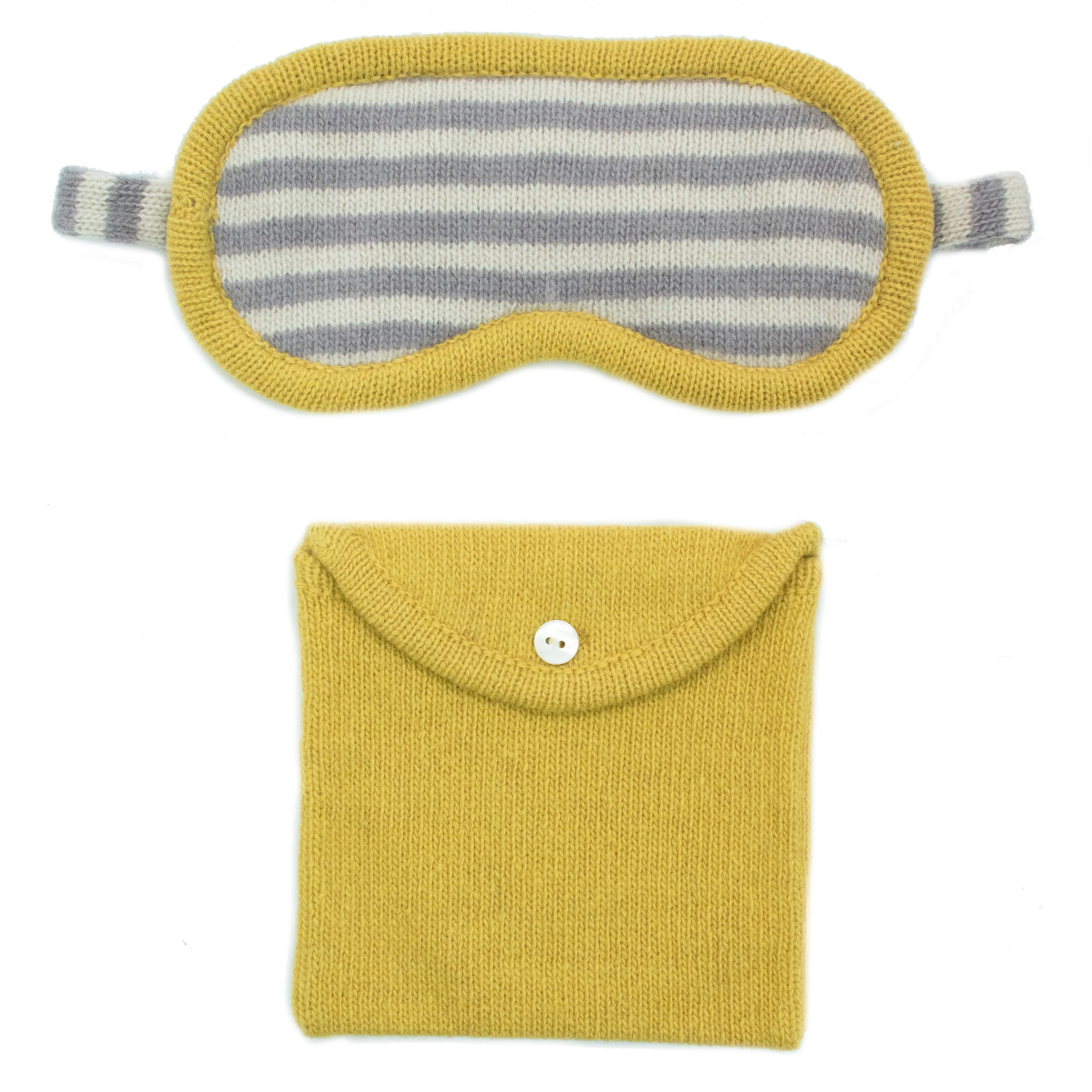 CASHMERE EYEMASK+POUCH SET sold by Portolano