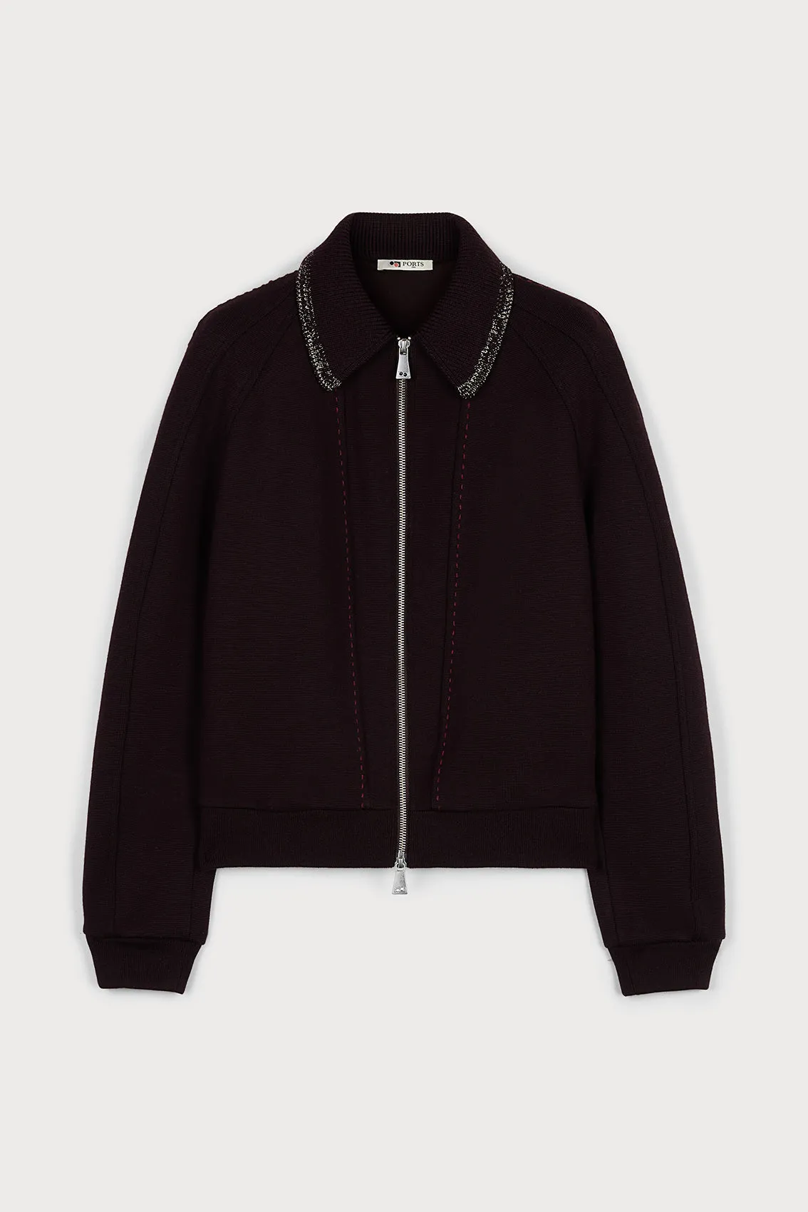 WOOL ZIP JACKET sold by Ports 1961