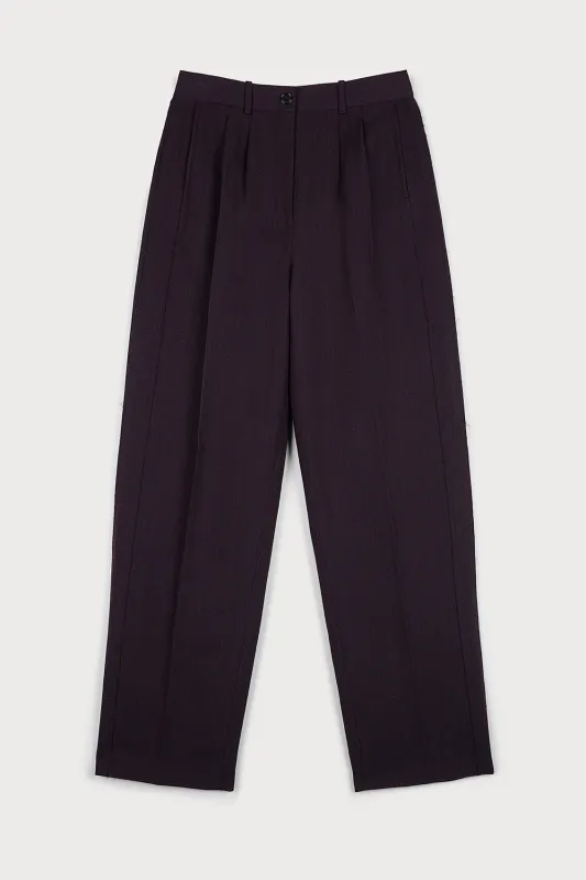 BURGUNDY COTTON WOOL TROUSERS sold by Ports 1961