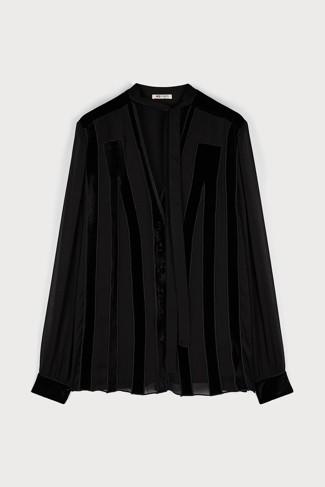 SILK STRIPED BLOUSE sold by Ports 1961
