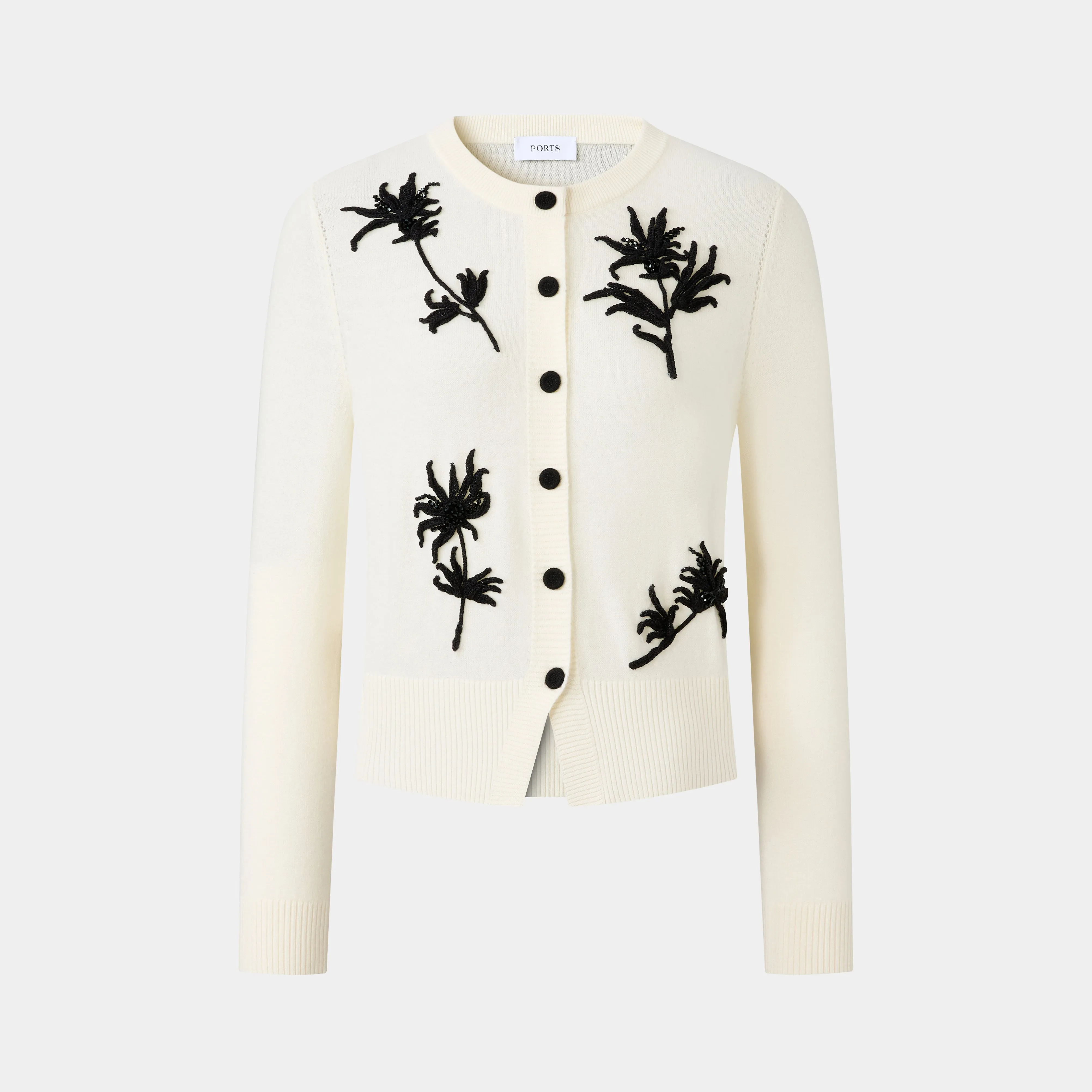 WHITE FLORAL CARDIGAN sold by Ports 1961
