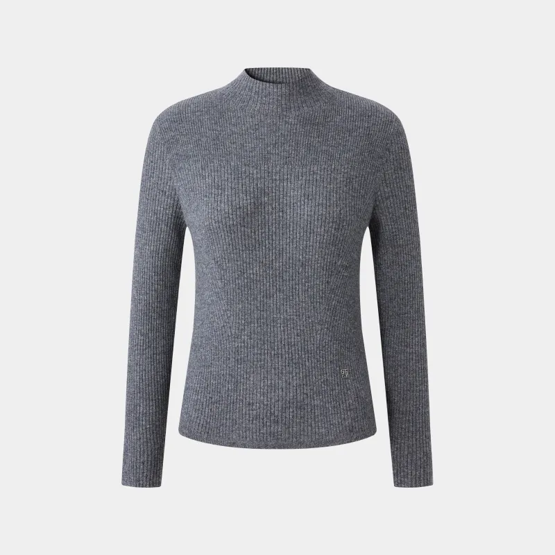 SILVER GREY TURTLENECK SWEATER sold by Ports 1961