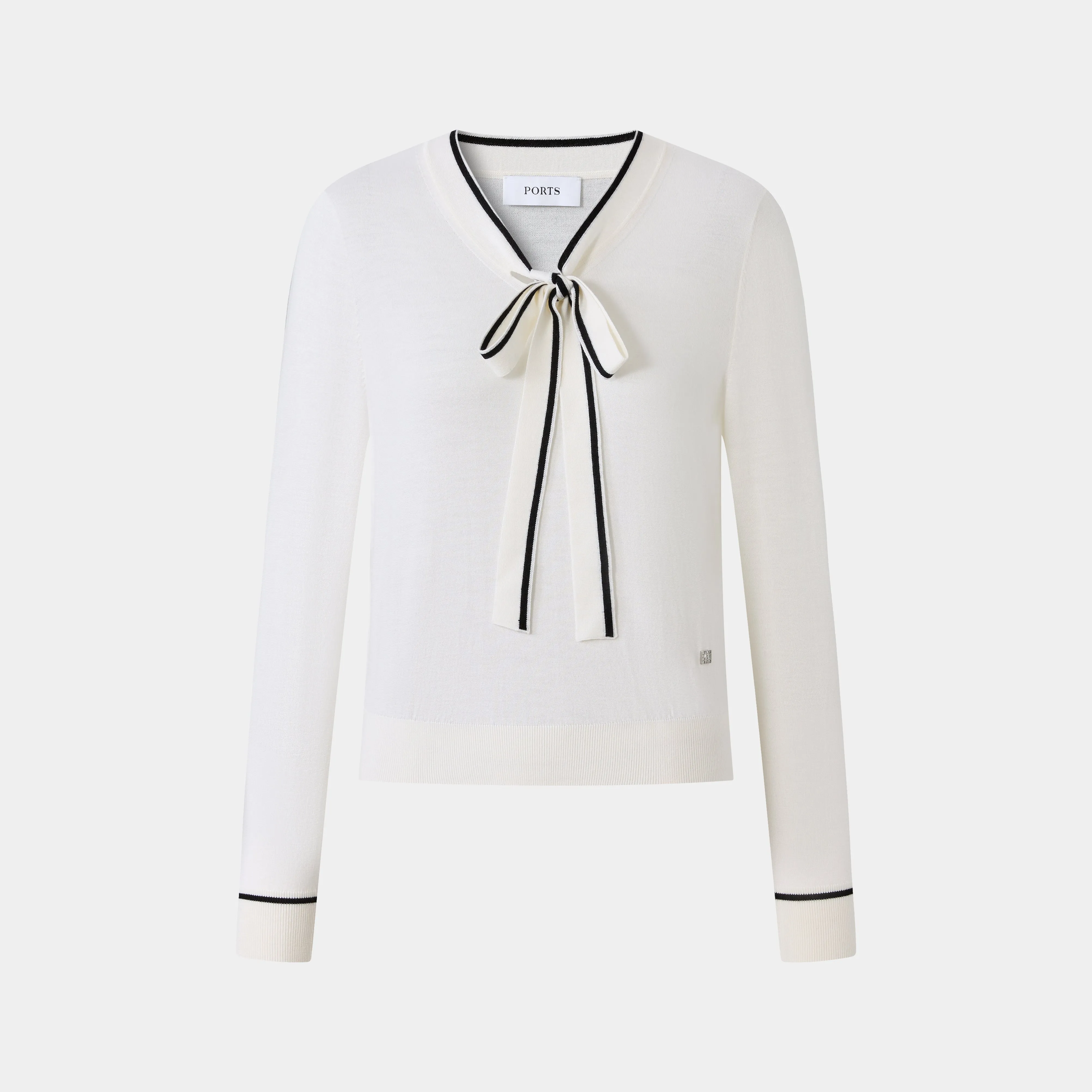 WHITE BOW TIE KNITWEAR sold by Ports 1961